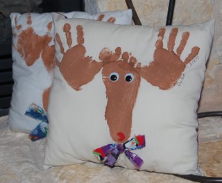 Christmas reindeer pillows