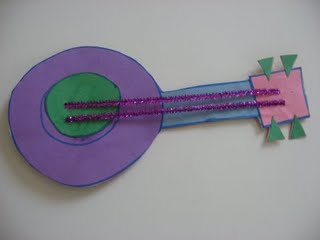 Turkey Craft Ideas Kindergarten on Preschool Crafts For Kids   Paper Guitar Banjo Shapes Craft