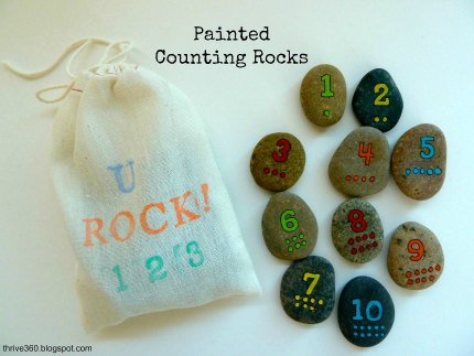 Painted counting rocks1