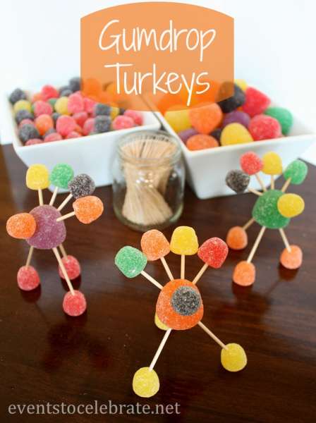 Thanksgiving-Crafts-Gumdrop-Turkeys-eventstocelebrate