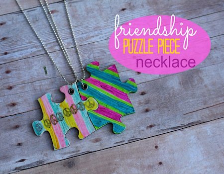 Friendship Puzzle Piece Necklace