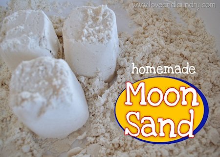 Homemade Moon Sand