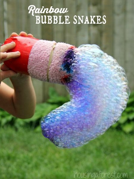 Rainbow Bubble Snakes