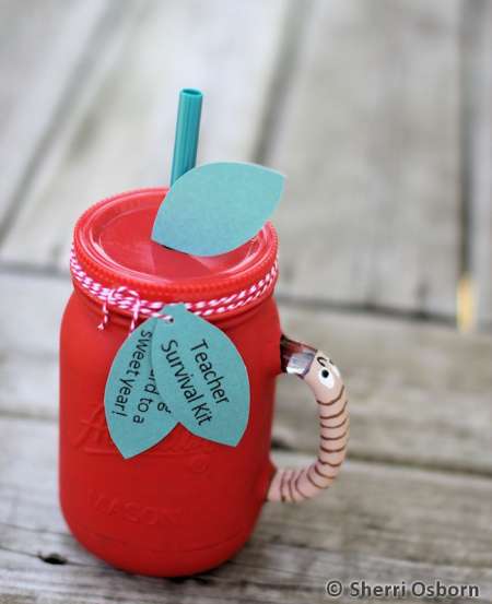 Apple Mason Jar Teacher Gift