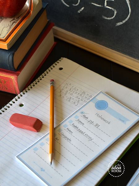 Back-To-School Homework Notepads