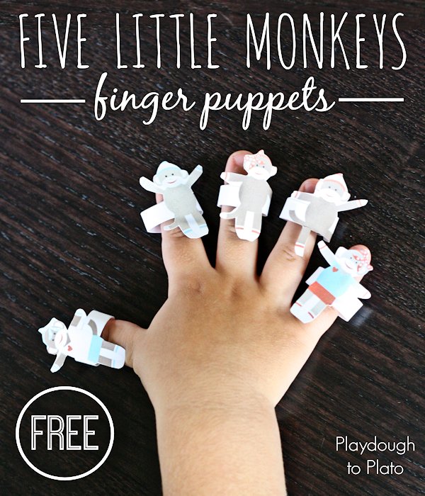 Five Little Monkeys Finger Puppets