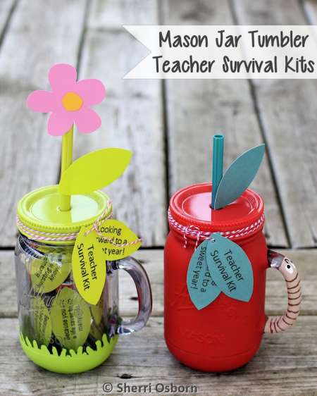 Mason Jar Tumbler Teacher's Gifts