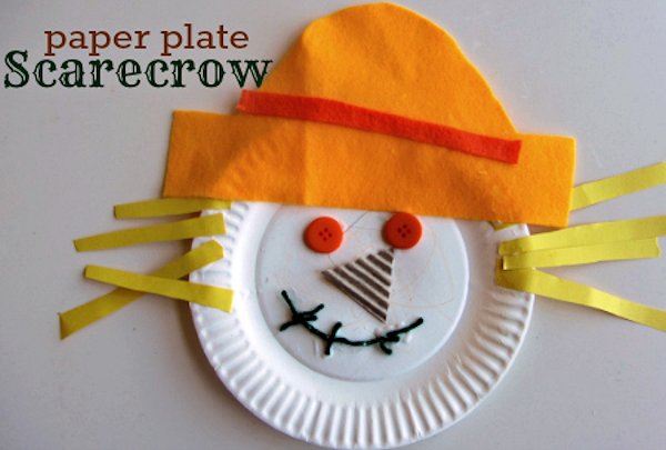 Paper Plate Scarecrow Craft