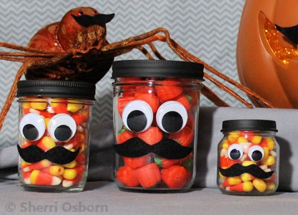 Silly Stache Jars