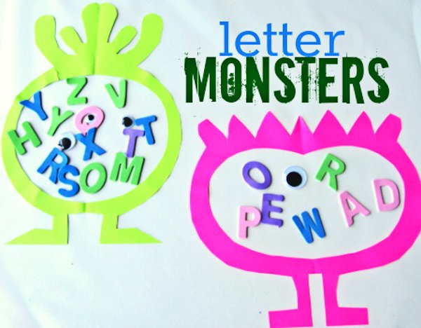 Letter Monster Craft For Kids