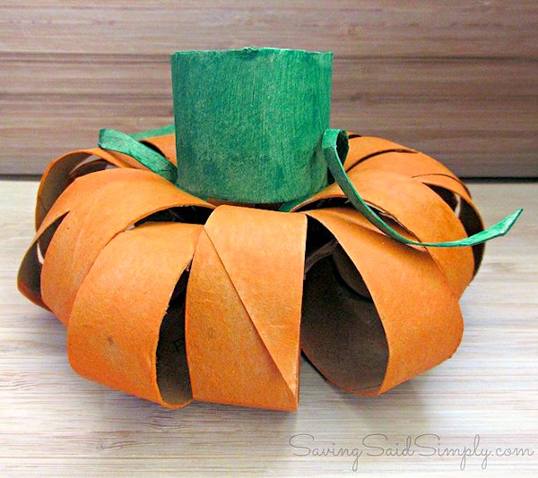 Toilet Paper Roll Pumpkin