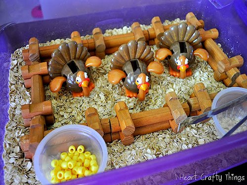 Turkey Sensory Bin