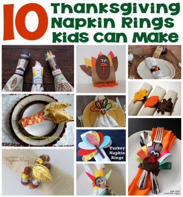 10 Thanksgiving Napkin Rings Kids Can Make