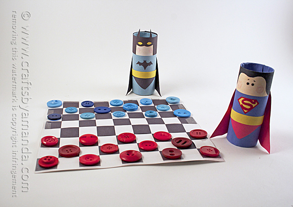 Batman vs Superman Checkers