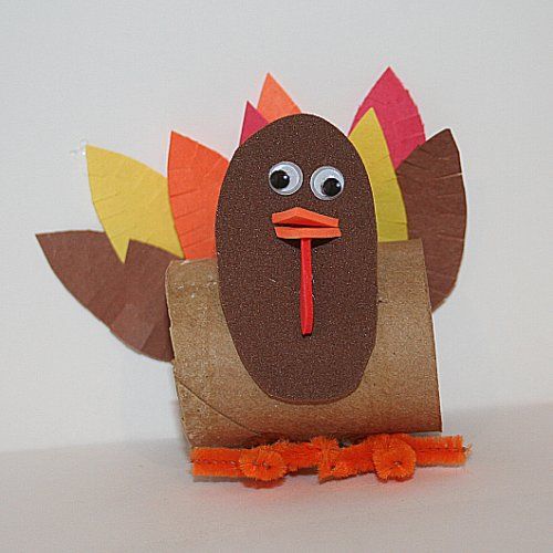 Cardboard Tube Turkey Napkin Holder