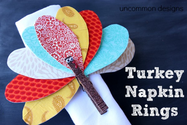 Clothespin Turkey Napkin Ring