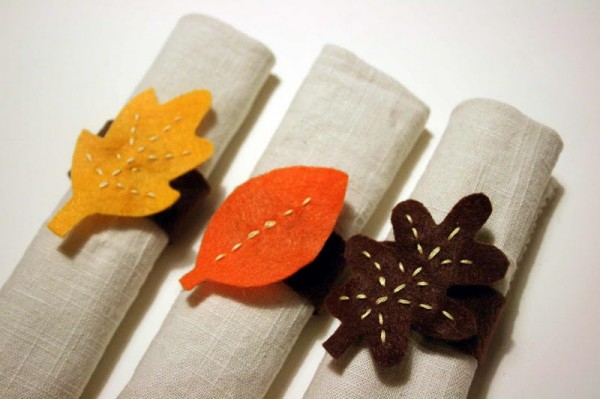 Felt Leaf Napkin Ring