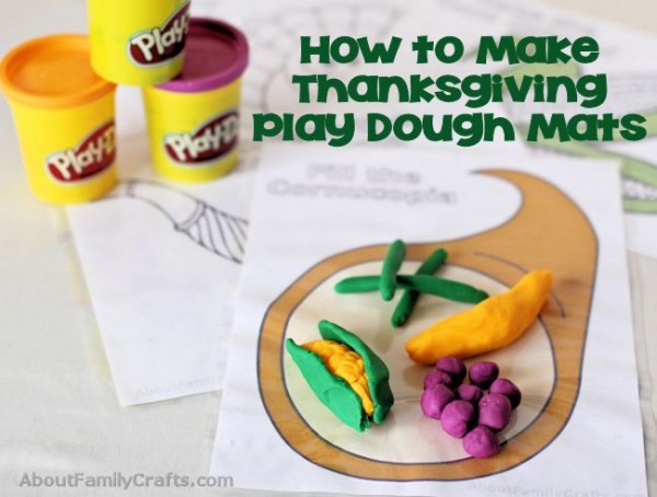 Printable Thanksgiving Play Dough Mats