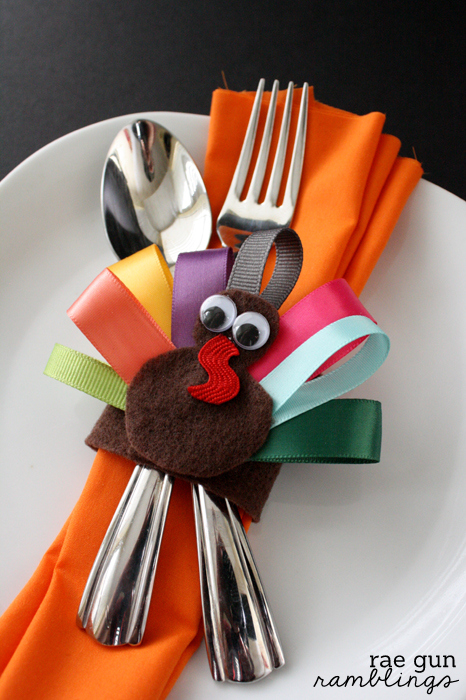 Ribbon Turkey Napkin Rings