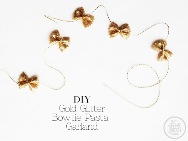 DIY Bowtie Pasta Garland