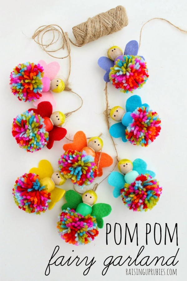 Pom Pom Fairy Garland