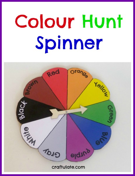 Color Wheel Spinner Art Lesson & Worksheets for Elementary