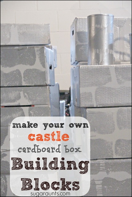 DIY Castle Cardboard Blocks