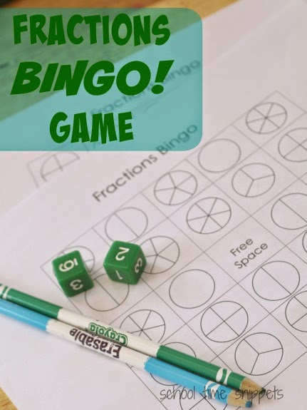 Fractions BINGO Game 