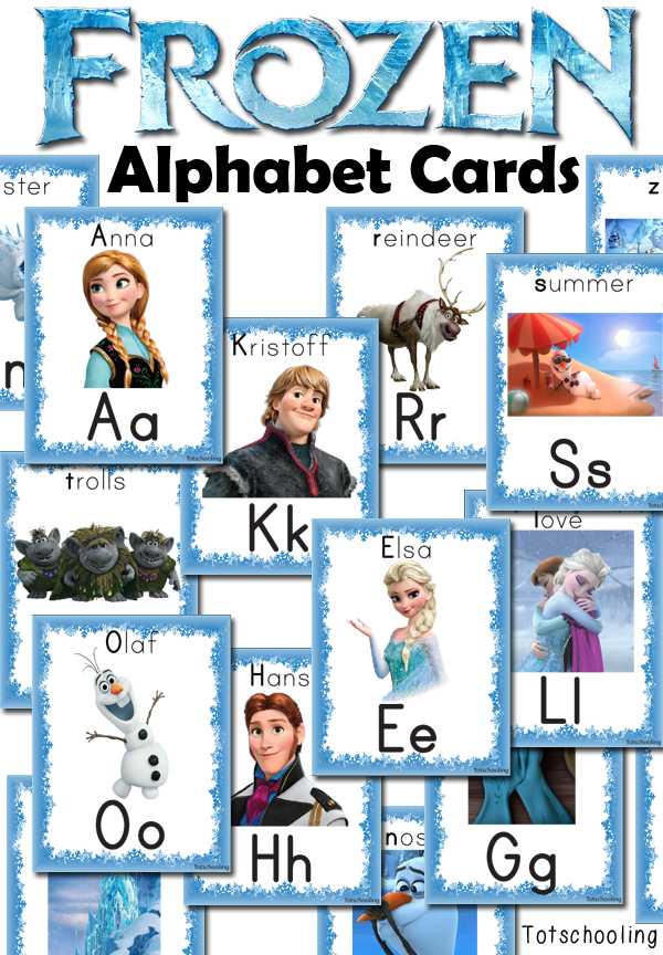 Free FROZEN Alphabet Cards