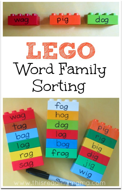 LEGO Word Family Sorting