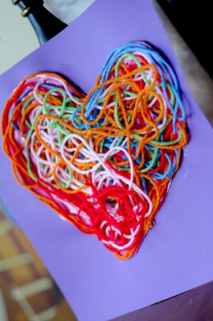 Textured Yarn Heart Craft for Decoration