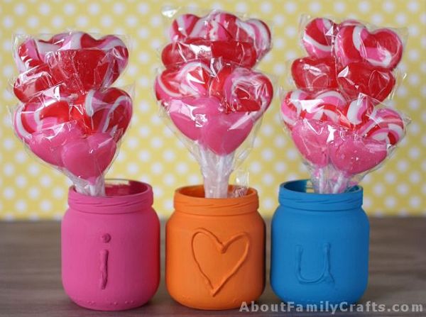 Embossed Jars for Valentine's Day