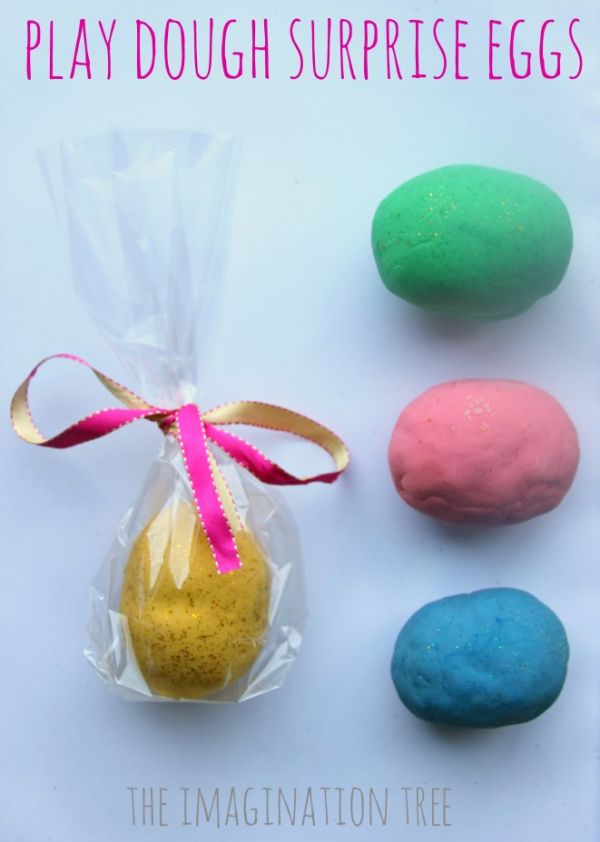 DIY Play Dough Surprise Eggs