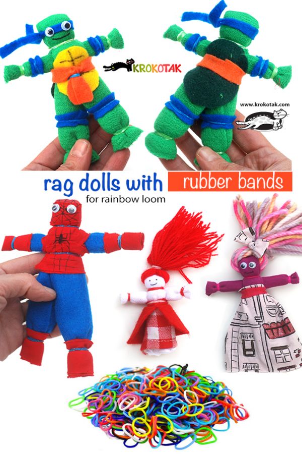 Rag Dolls with Rubber Bands