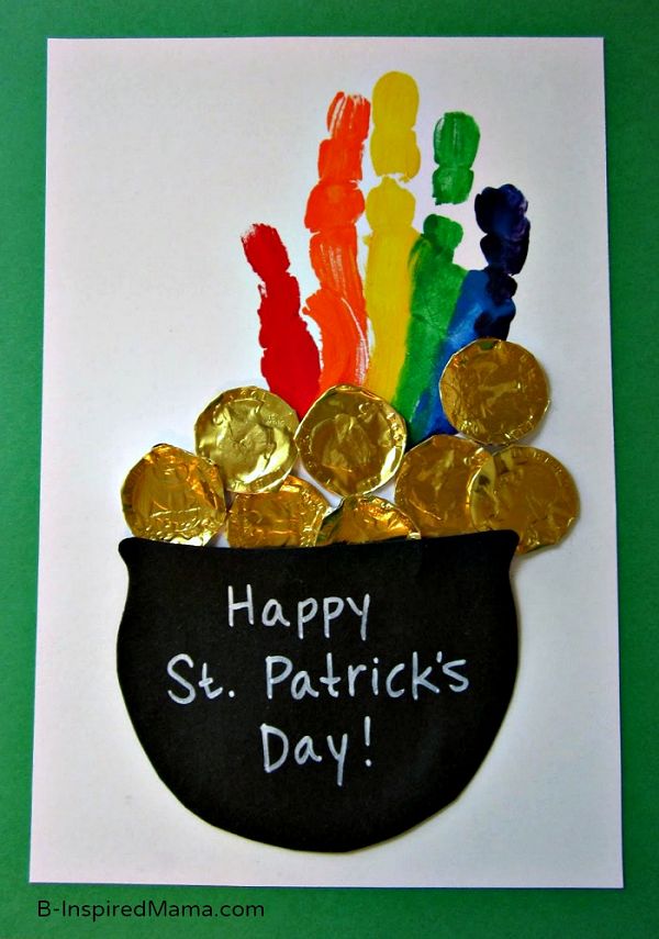 St. Patrick’s Day Rainbow Handprint Craft