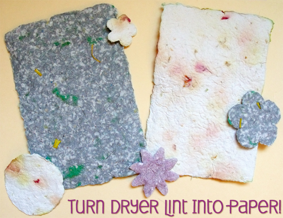 Make Paper Out of Dryer Lint