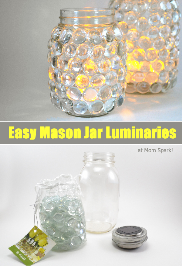 Easy Mason Jar Luminaries