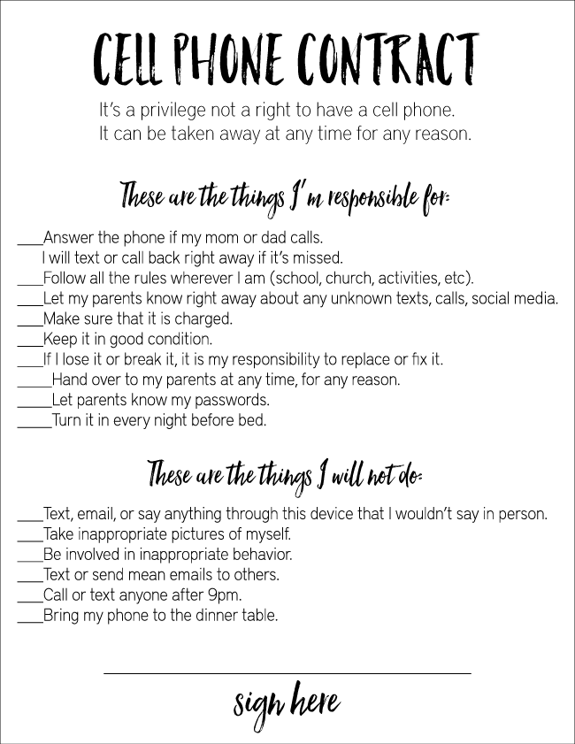 cellphone-teen-contract-free-printable