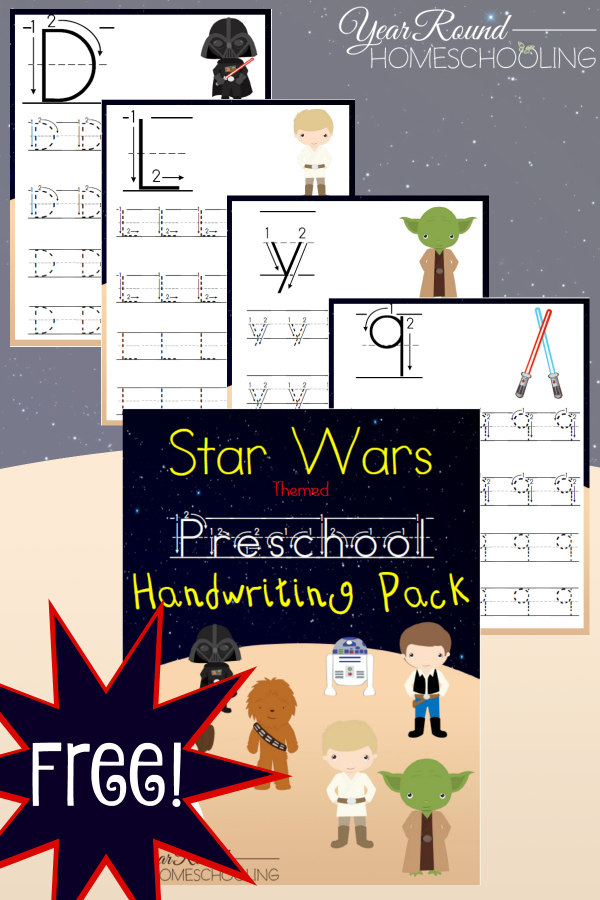 Free-Star-Wars-themed-Preschool-Handwriting-Pack-By-Year-Round-Homeschooling