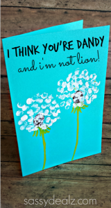 Fingerprint Dandelion Card