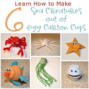 Egg Carton Sea Creatures