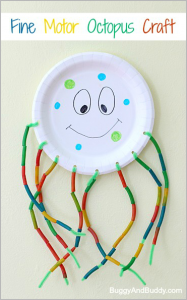 Fine Motor Octopus Craft for Kids