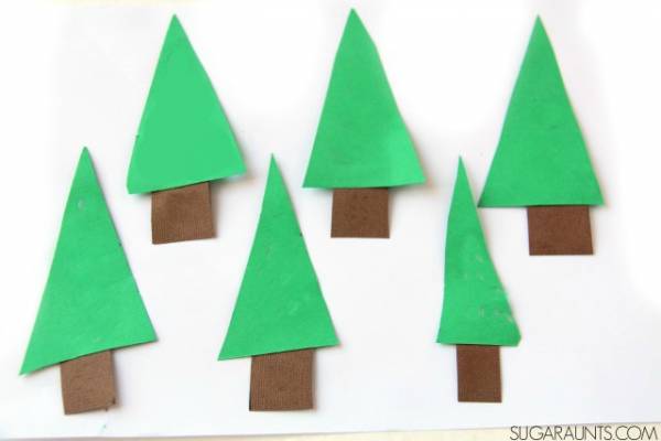Boost Scissor Skills with Christmas Tree Crafts