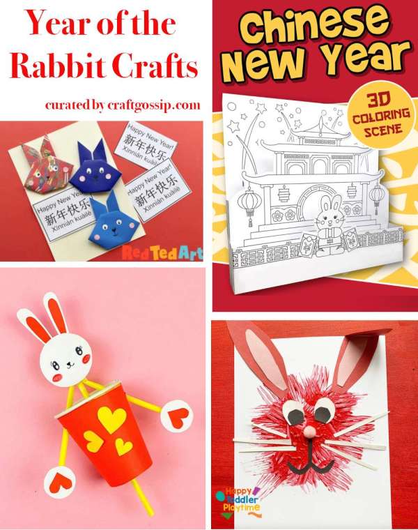 Free Chinese New Year Art Activities 2023, The Year of the Rabbit - The  Imagination Box