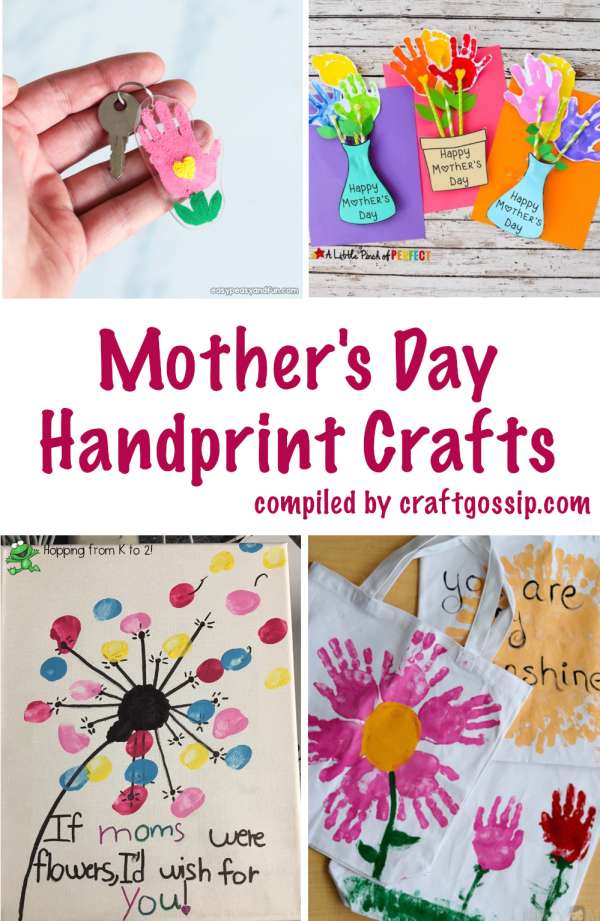 Handprint and Fingerprint Crafts for Mother’s Day – Lesson Plans