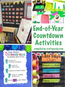 Ways to Count Down to the End of the School Year – Lesson Plans