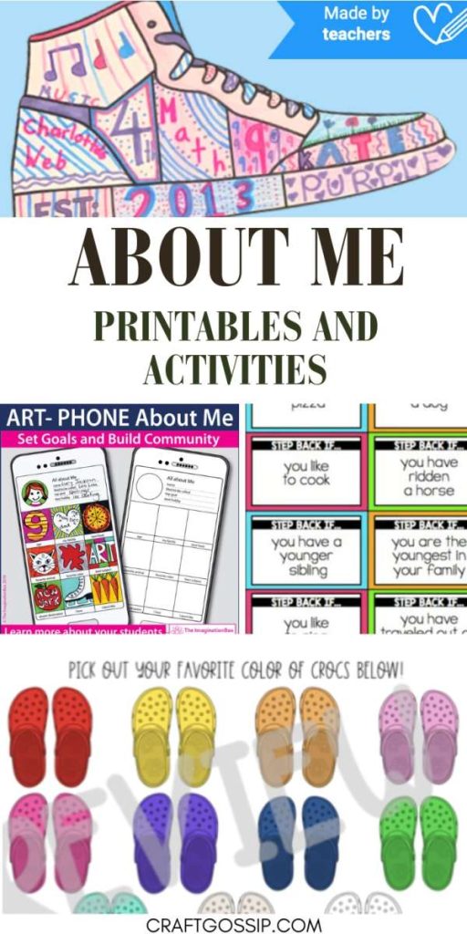 All About Me Printable Ideas for Older Kids – Lesson Plans