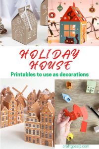 Printable Houses to Use as Christmas Decorations – Lesson Plans