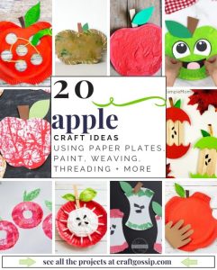 20 Apple Crafts for Kids – Lesson Plans